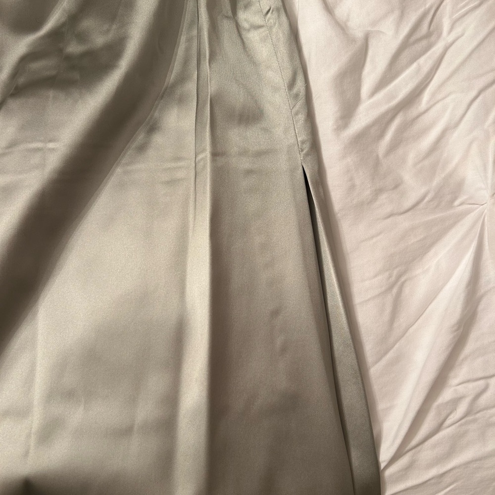 Aritzia Sage Green Exclusive Strapless Dress - Picture 7 of 9